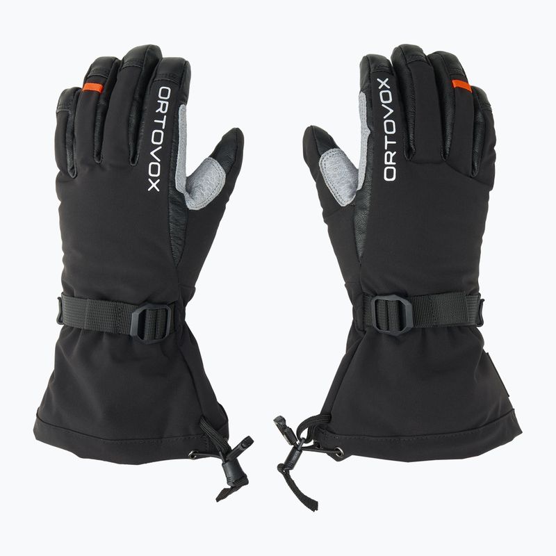 Мъжки скиорски ръкавици ORTOVOX Merino Mountain black raven 3