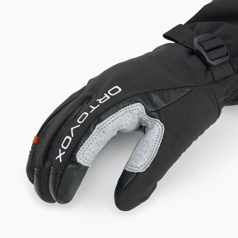 Мъжки скиорски ръкавици ORTOVOX Merino Mountain black raven 4