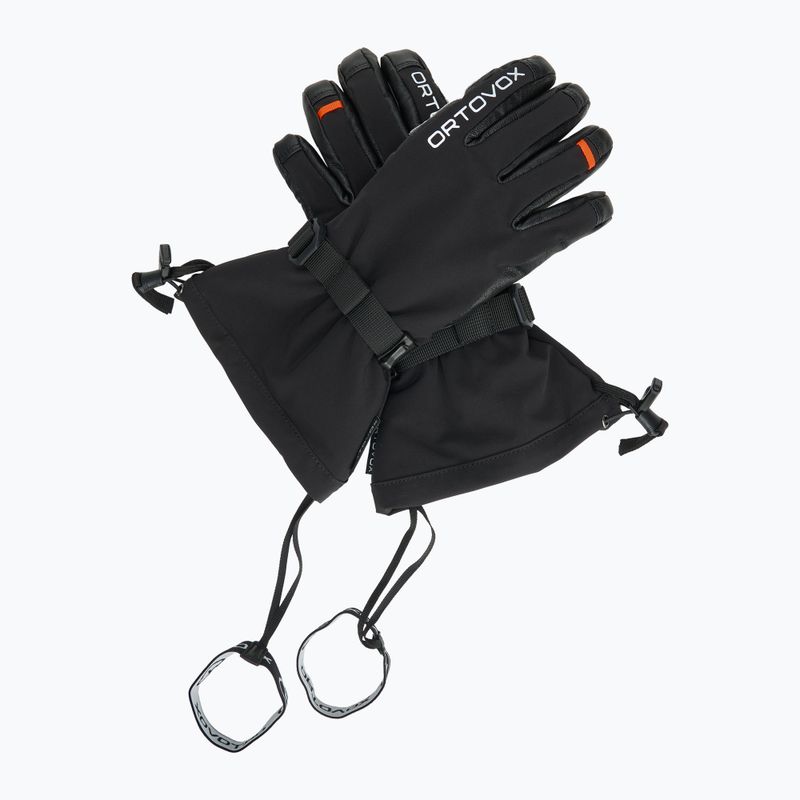 Мъжки скиорски ръкавици ORTOVOX Merino Mountain black raven 5