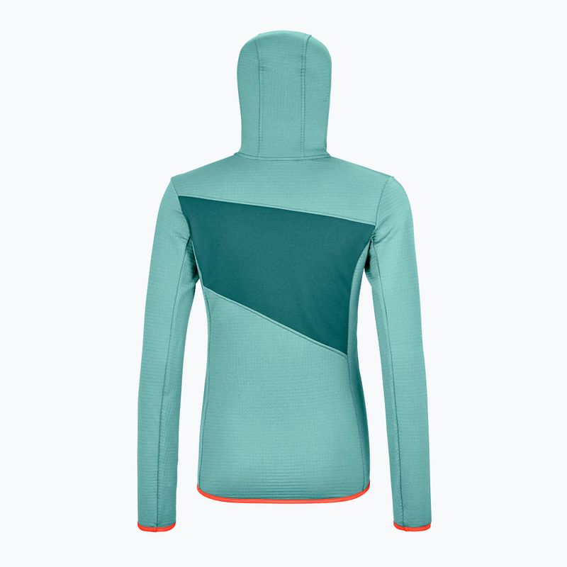 Дамско яке за трекинг ORTOVOX Fleece Grid Hoody ice waterfall 2