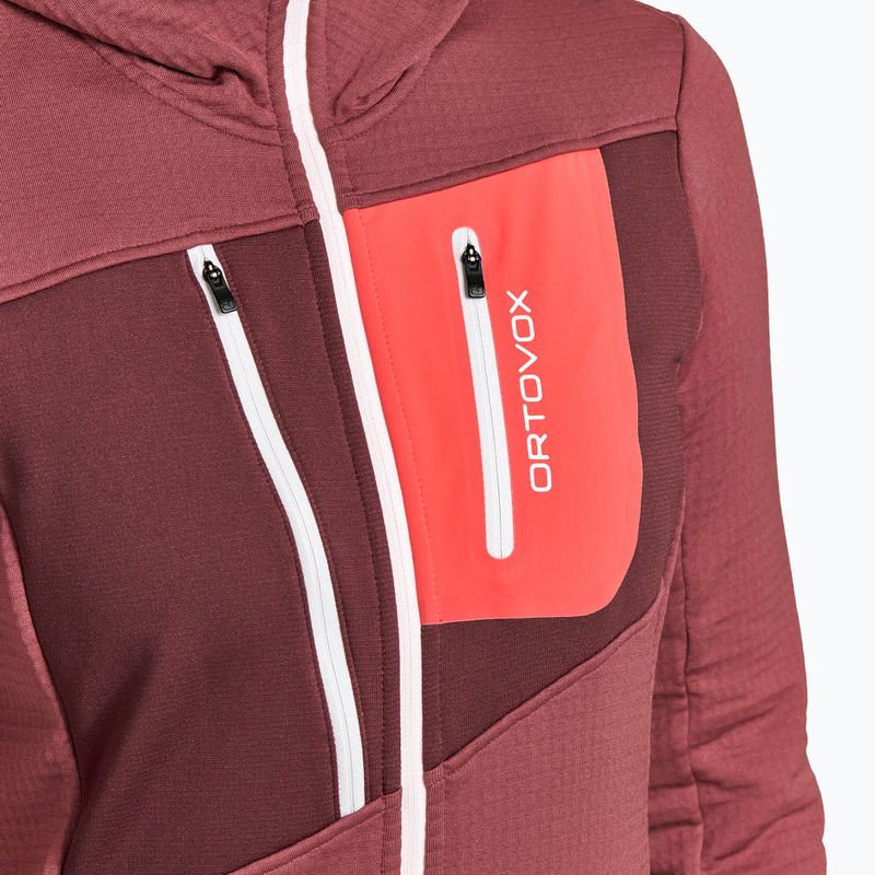 Дамски потник за трекинг ORTOVOX Fleece Grid Hoody mountain rose 5