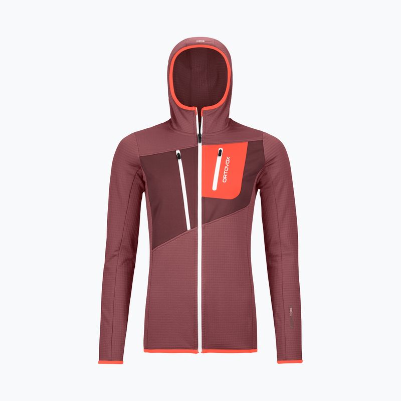 Дамски потник за трекинг ORTOVOX Fleece Grid Hoody mountain rose 10