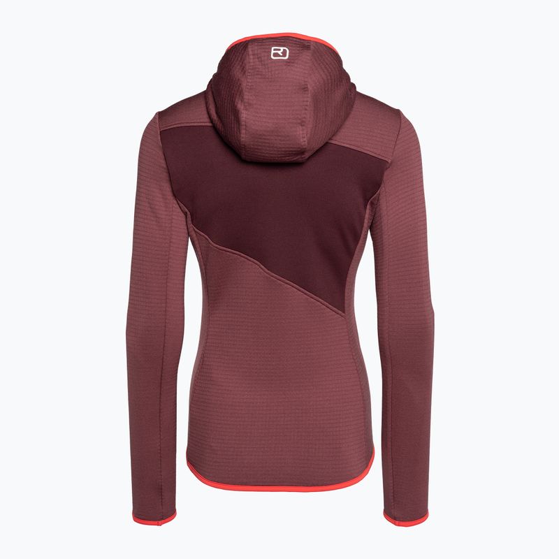 Дамски потник за трекинг ORTOVOX Fleece Grid Hoody mountain rose 7