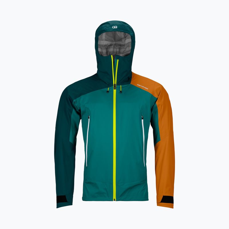 Мъжко дъждобранно яке ORTOVOX Westalpen 3L Light pacific green 7