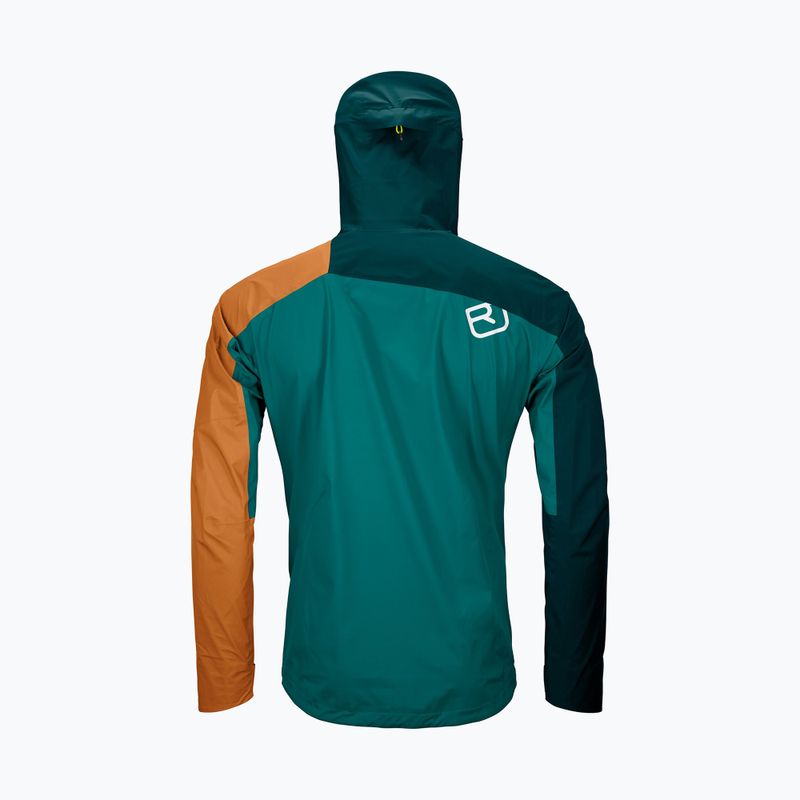 Мъжко дъждобранно яке ORTOVOX Westalpen 3L Light pacific green 8