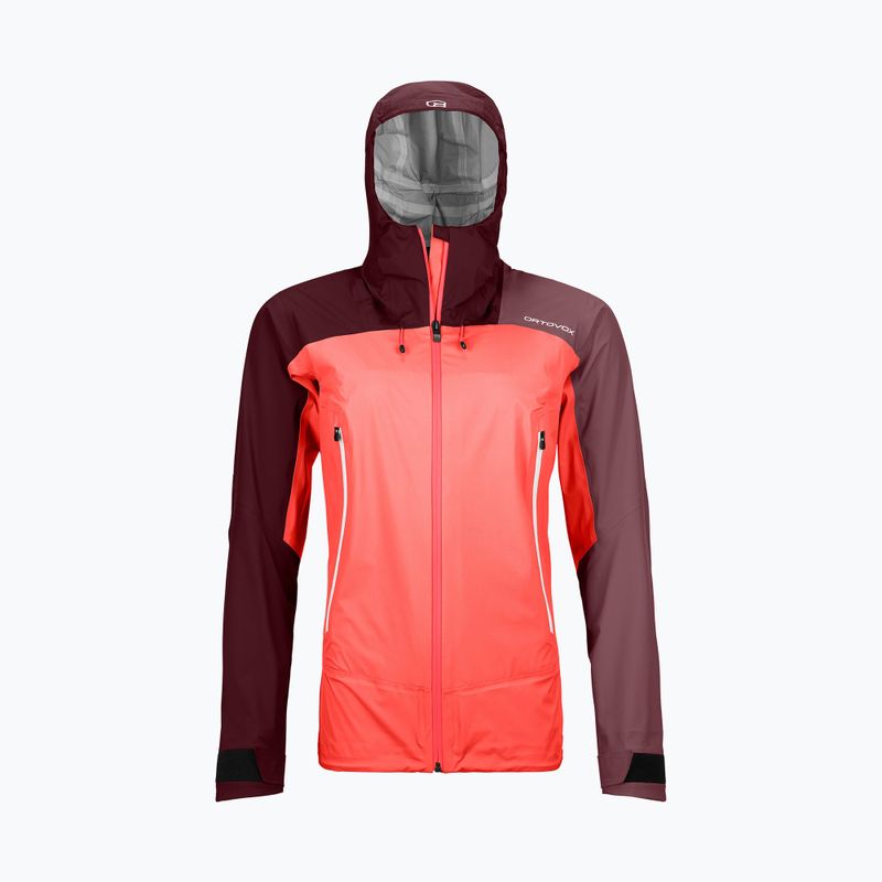 Дъждобран за жени ORTOVOX Westalpen 3L Light coral 5
