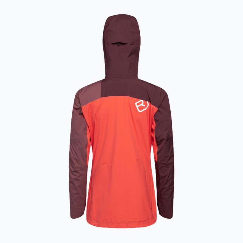 Дъждобран за жени ORTOVOX Westalpen 3L Light coral 2