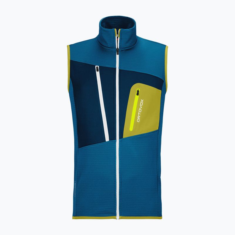 Мъжки артикули ORTOVOX Fleece Grid Vest heritage blue