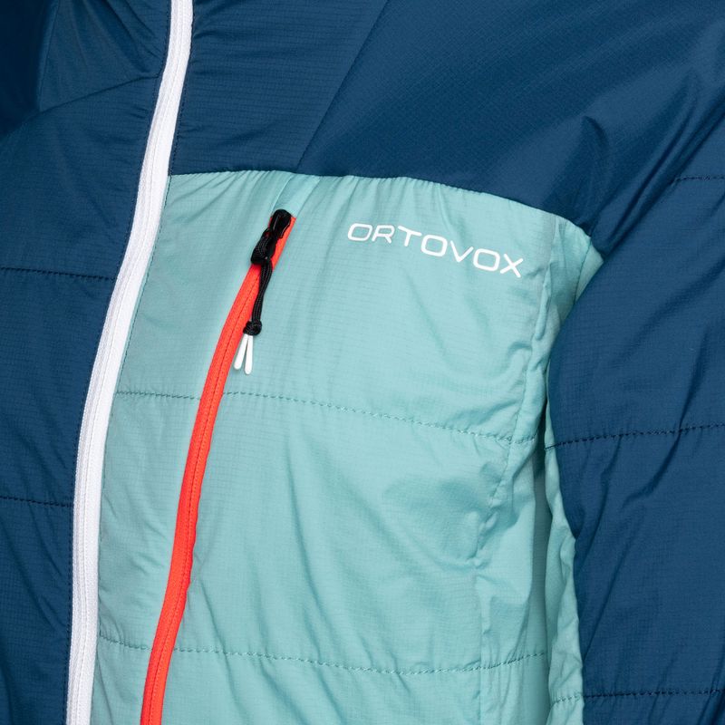 Дамско хибридно яке ORTOVOX Swisswool Piz Duan, синьо 6122700037 3