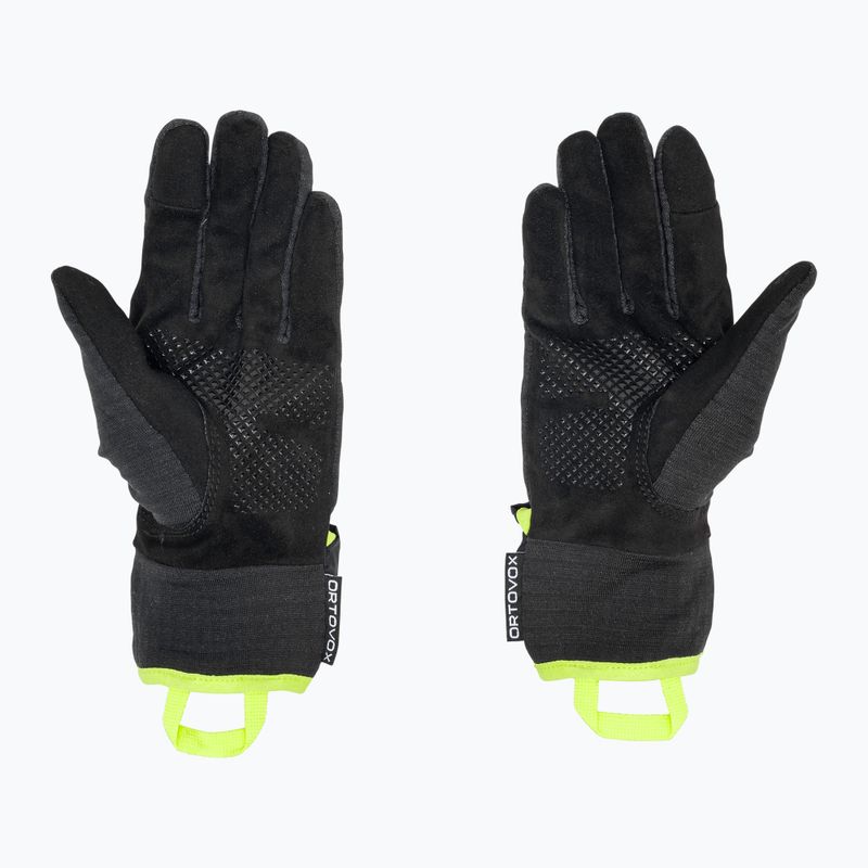 Мъжки ръкавици за скачане с парашут ORTOVOX Fleece Grid Cover black raven 2