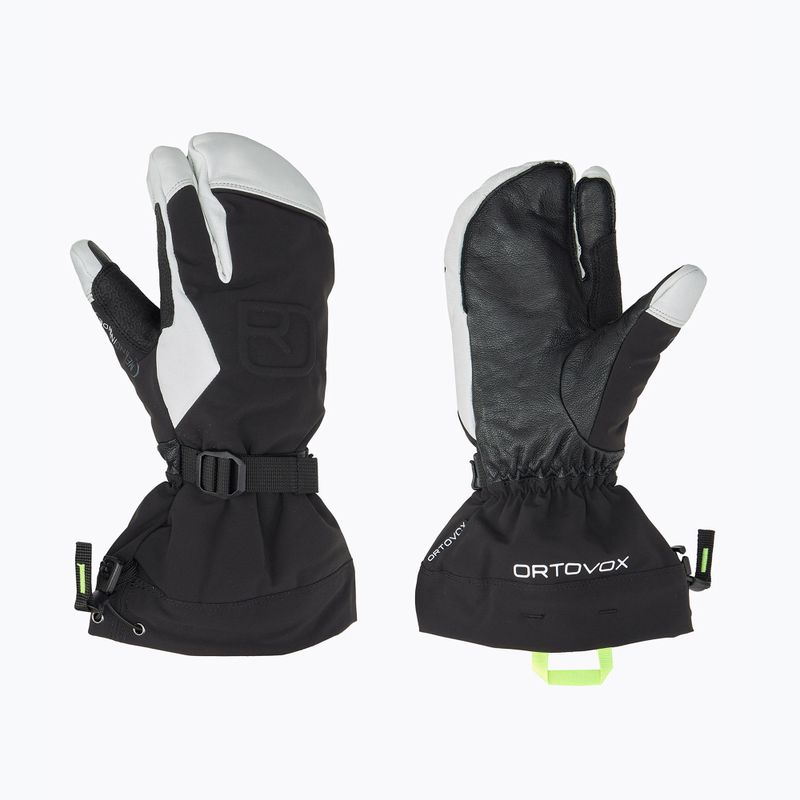 Мъжки скиорски ръкавици ORTOVOX Merino Freeride 3 Finger black