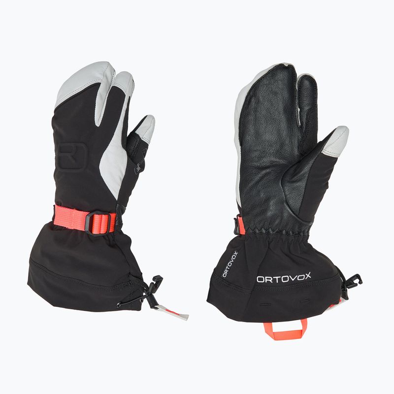 Дамски скиорски ръкавици ORTOVOX Merino Freeride 3 Finger black raven