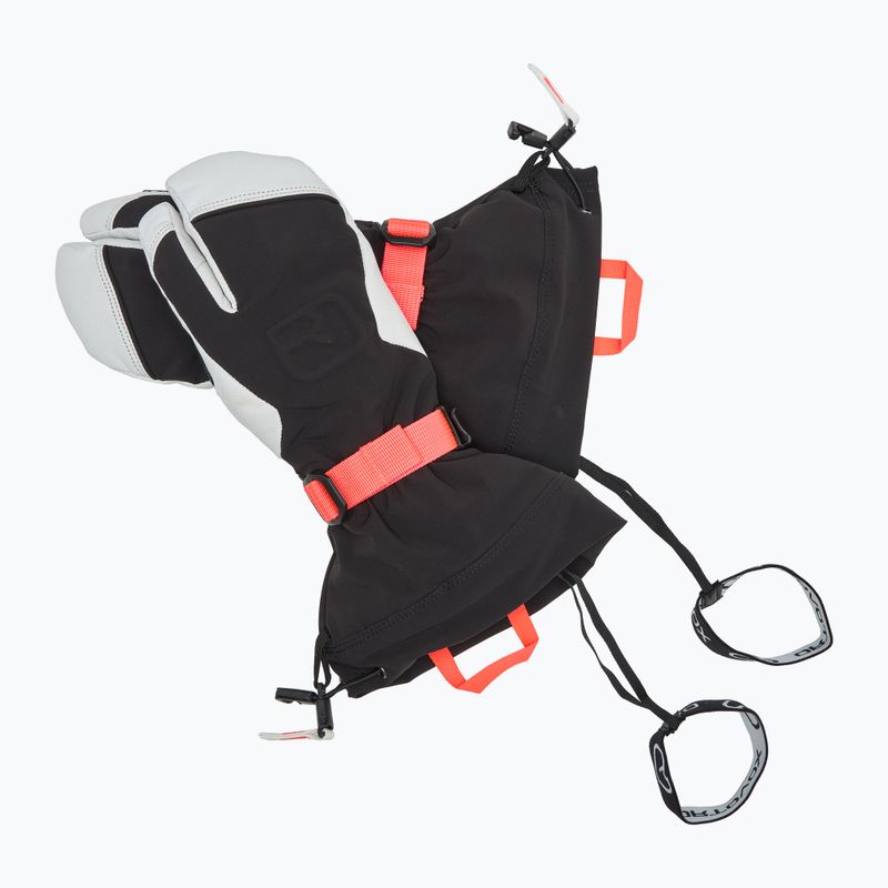 Дамски скиорски ръкавици ORTOVOX Merino Freeride 3 Finger black raven 5