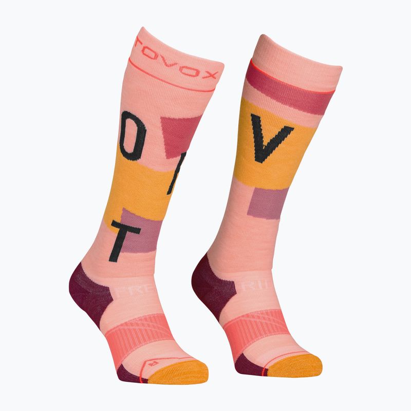 Дамски скиорски чорапи ORTOVOX Freeride Long Socks Cozy bloom 4