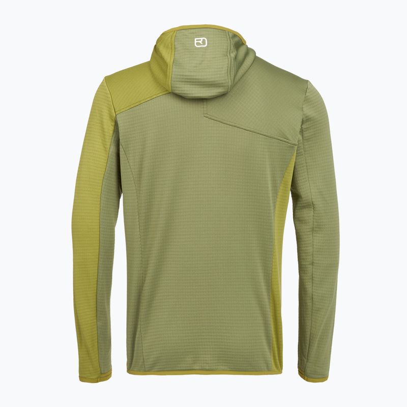 Мъжки суитшърт ORTOVOX Fleece Light Grid с качулка от диви билки 2