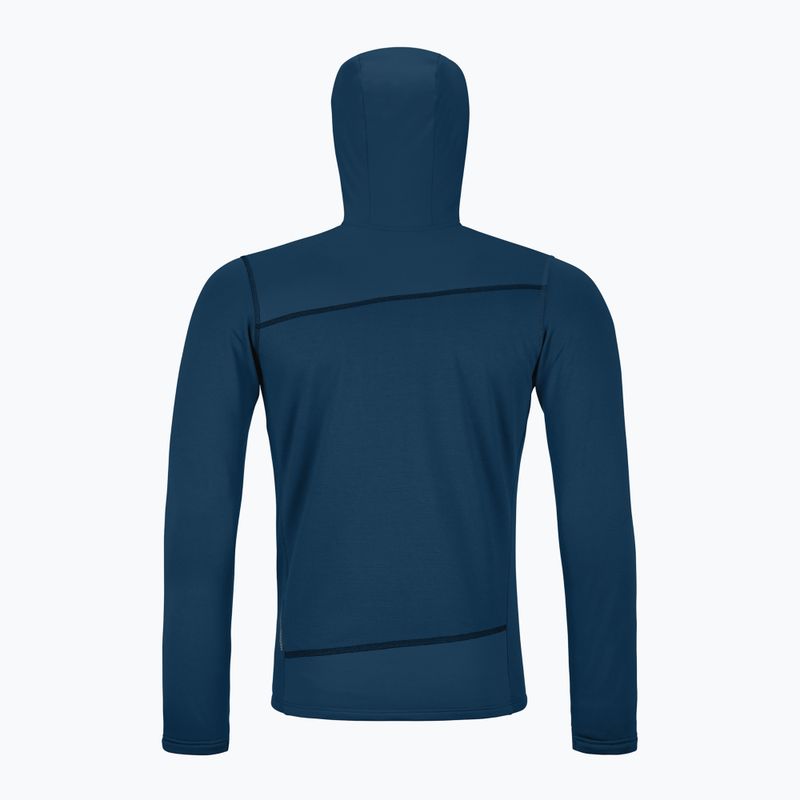 Мъжки потник ORTOVOX Fleece Light Hoody deep ocean 2