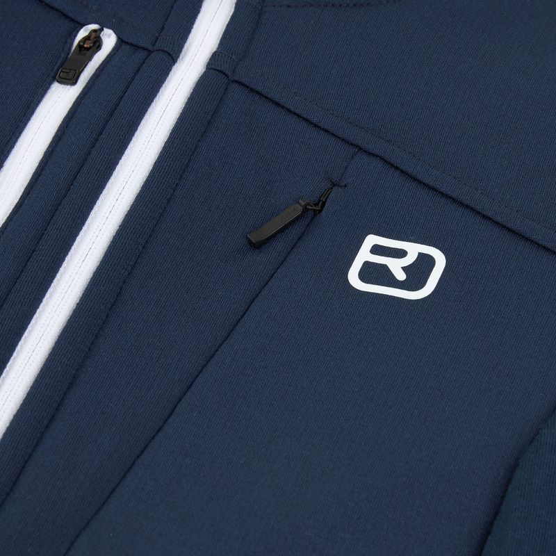 Дамски суитшърт ORTOVOX Fleece Grid Hoody deep ocean 3