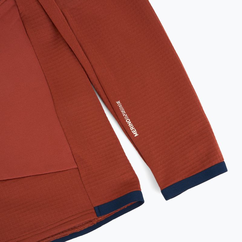 Мъжки суитшърт ORTOVOX Fleece Grid clay orange 4