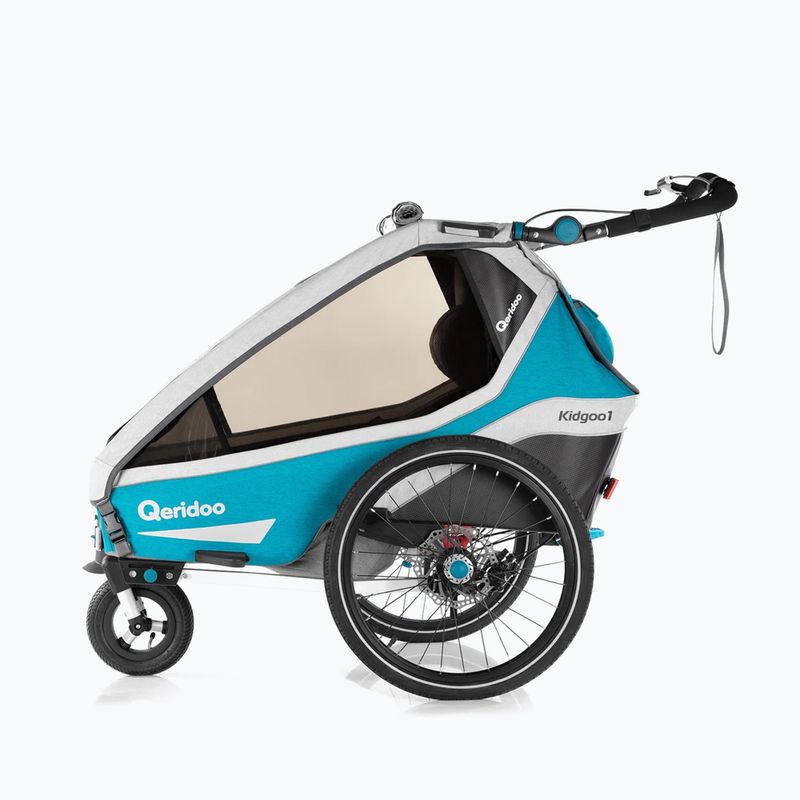 Qeridoo Kidgoo 1 Спортно ремарке за едноколесни велосипеди синьо Q8S-20-P 2