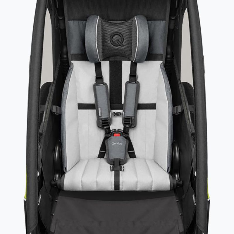 Едноместно ремарке за велосипед Qeridoo Sportrex 1 LE, жълто Q-SPR1-22-LG 4