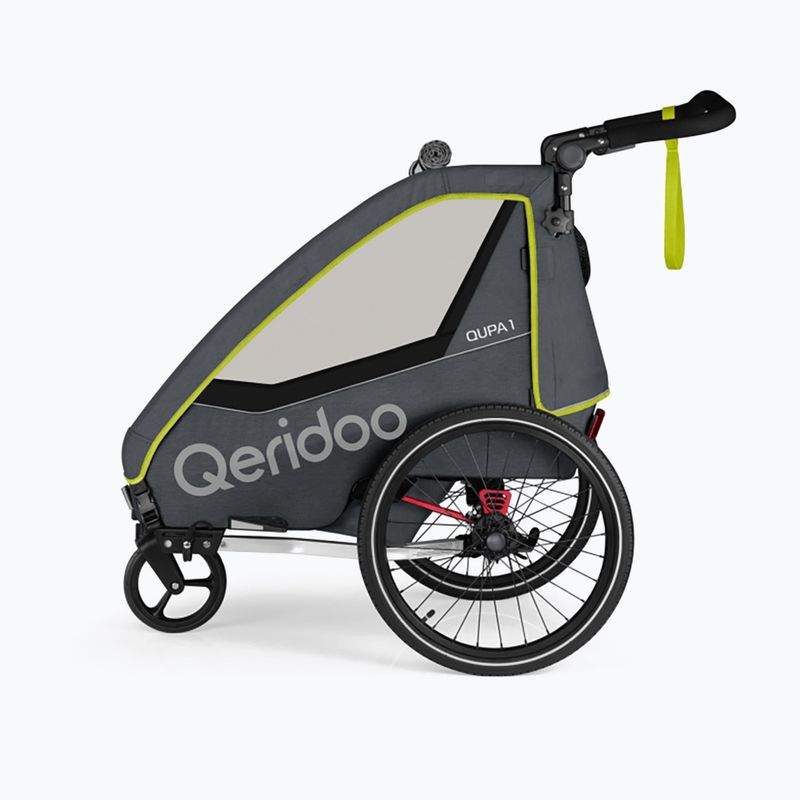 Ремарке за велосипед Qeridoo Qupa 1 lime 2