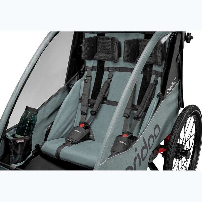 Двуместно велосипедно ремарке Qeridoo Qupa 2 mineral blue 6