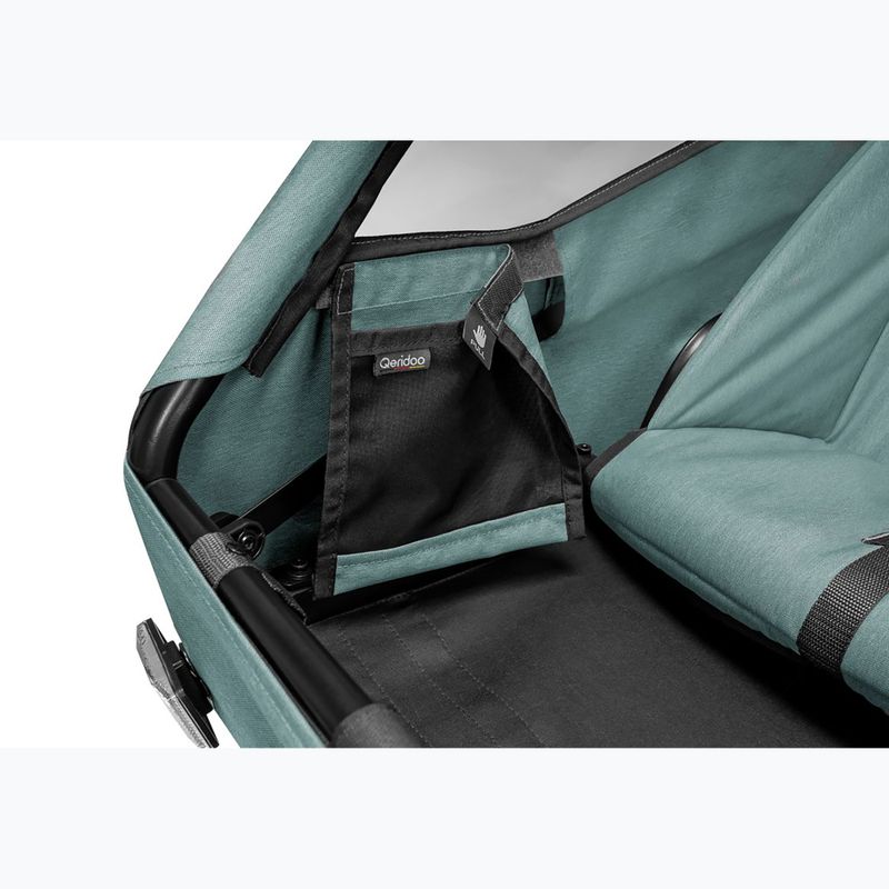 Двуместно велосипедно ремарке Qeridoo Qupa 2 mineral blue 8