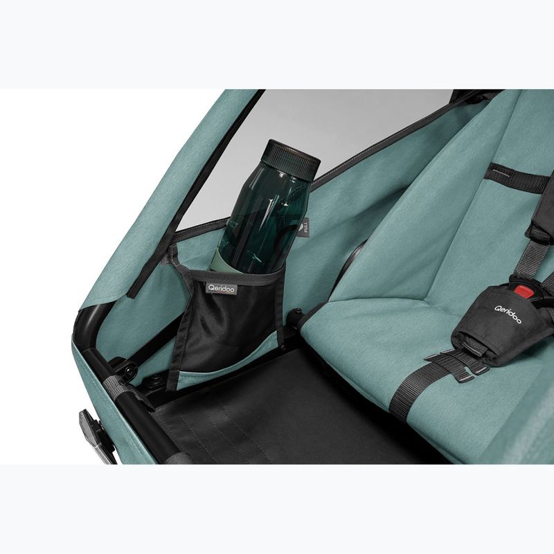 Двуместно велосипедно ремарке Qeridoo Qupa 2 mineral blue 9