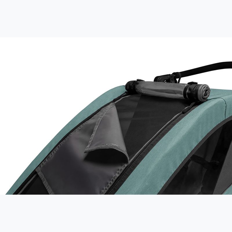 Двуместно велосипедно ремарке Qeridoo Qupa 2 mineral blue 10