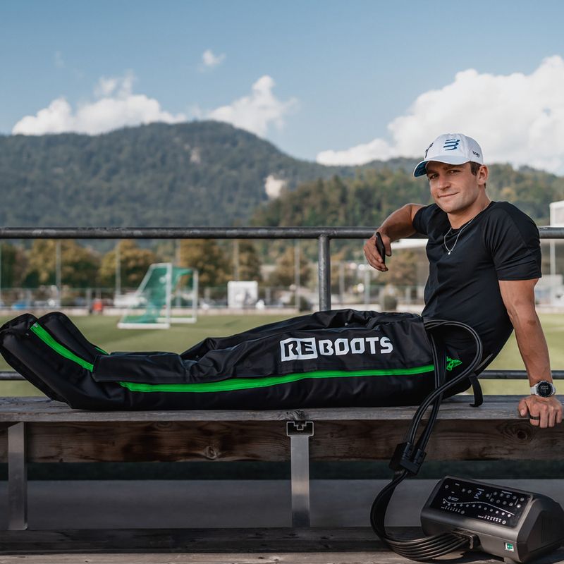 Маншони за лимфен дренаж REBOOTS One Pro Recovery Pants 2.0 2025 Edition black/white/green 4