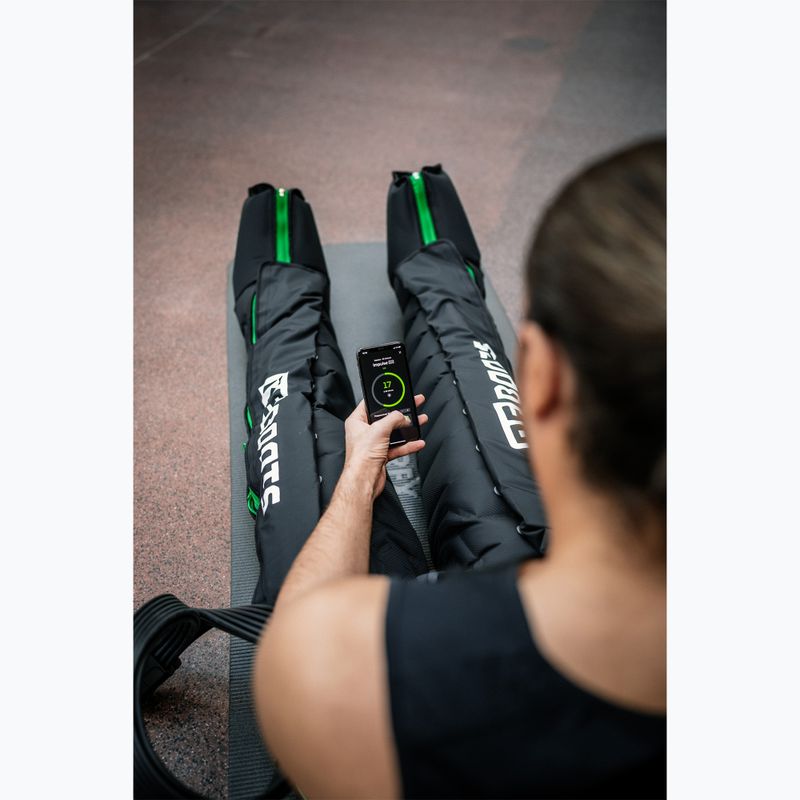 Маншони за лимфен дренаж REBOOTS Go Lite Recovery Pants 2.0 2025 Edition black/white/green 9