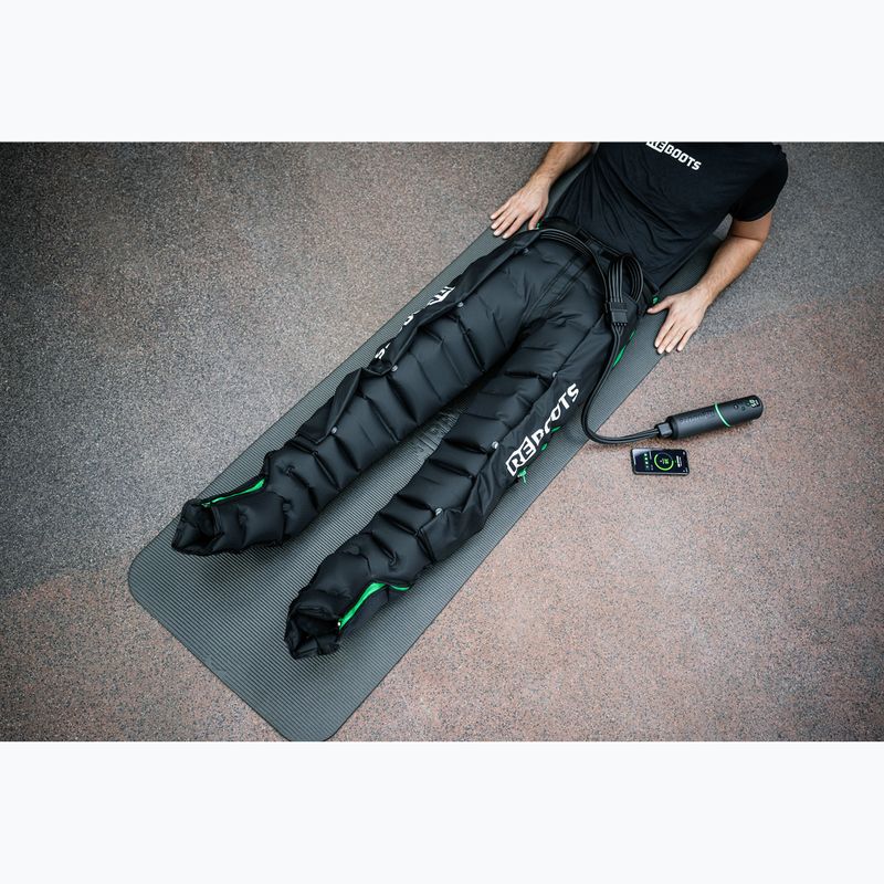 Маншони за лимфен дренаж REBOOTS Go Lite Recovery Pants 2.0 2025 Edition black/white/green 10
