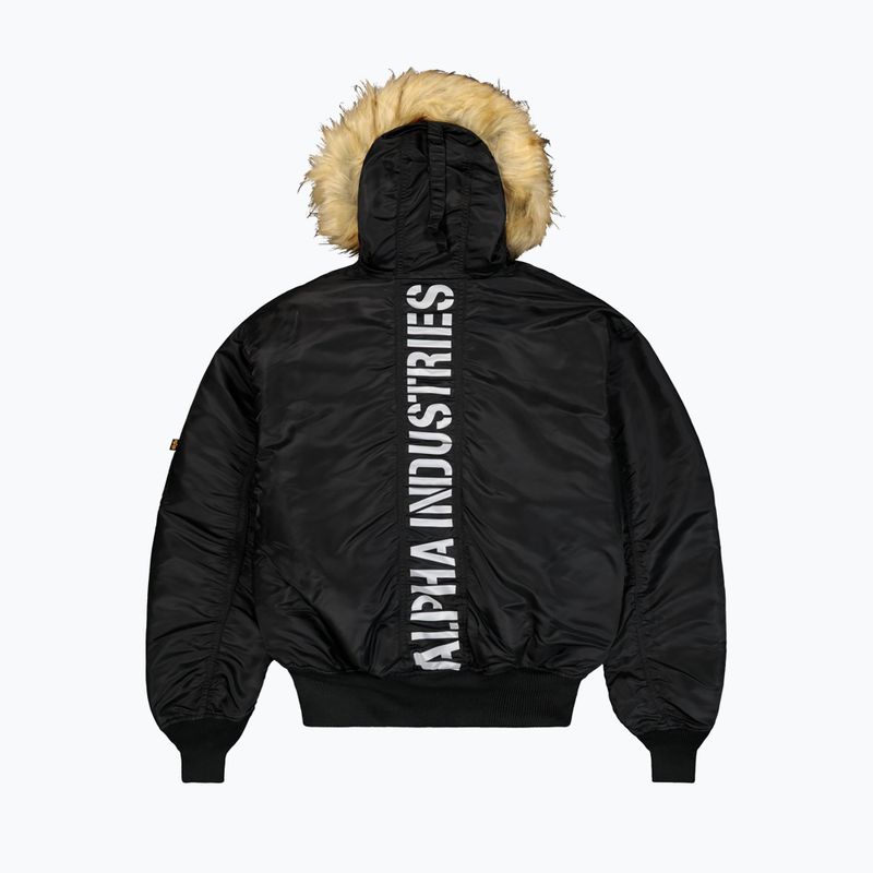 Alpha Industries мъжко яке с качулка 45/P Custom Bomber черно/отразително 8