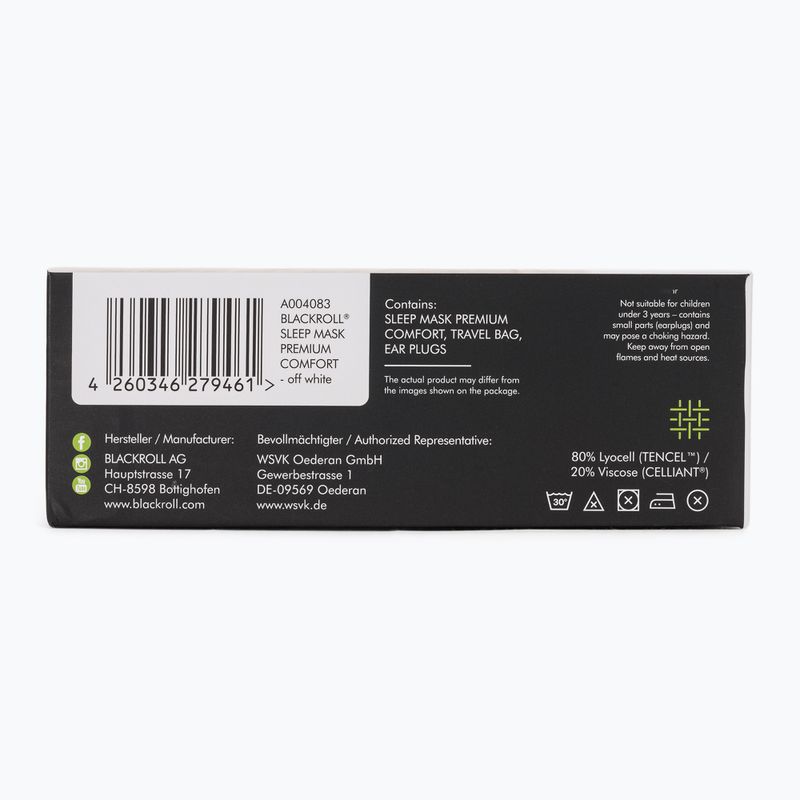 Лента за очи BLACKROLL Premium Comfort Sleep off white 3