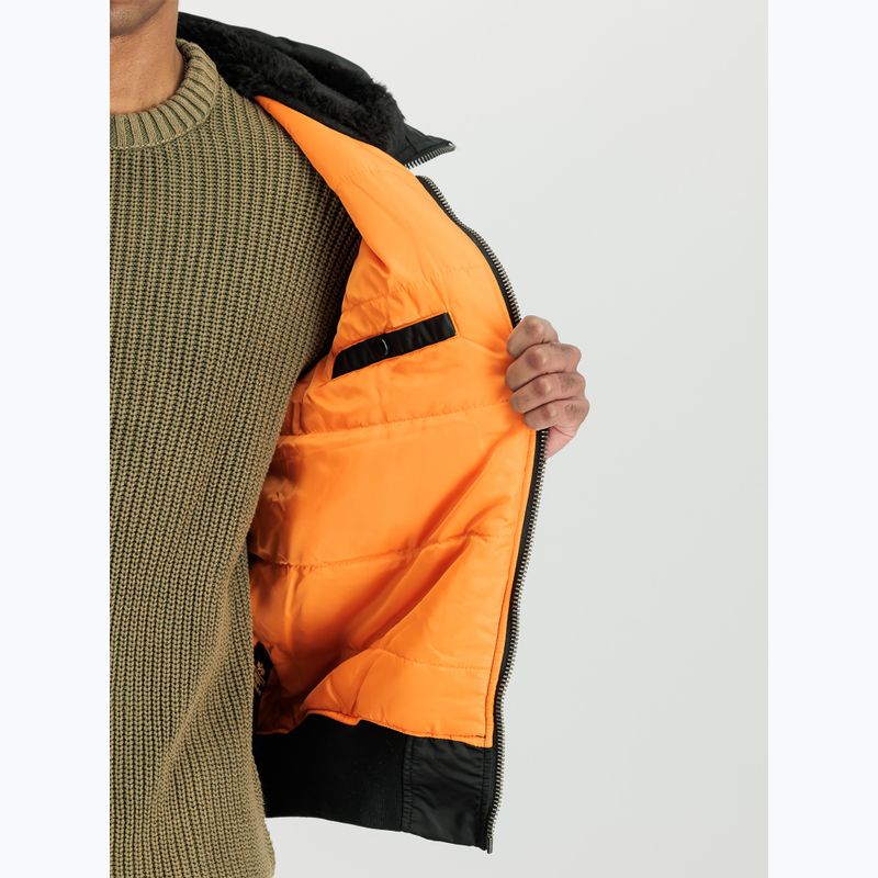Мъжко яке Alpha Industries MA-1 Bomber с качулка черно 5