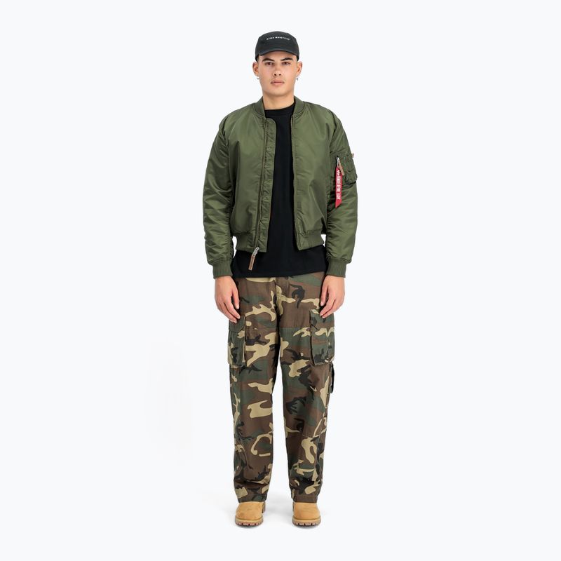Alpha Industries MA-1 VF 59 Vintage Fit бомбардировач тъмно зелено мъжко яке 2