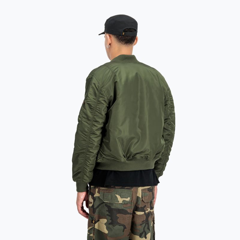 Alpha Industries MA-1 VF 59 Vintage Fit бомбардировач тъмно зелено мъжко яке 3