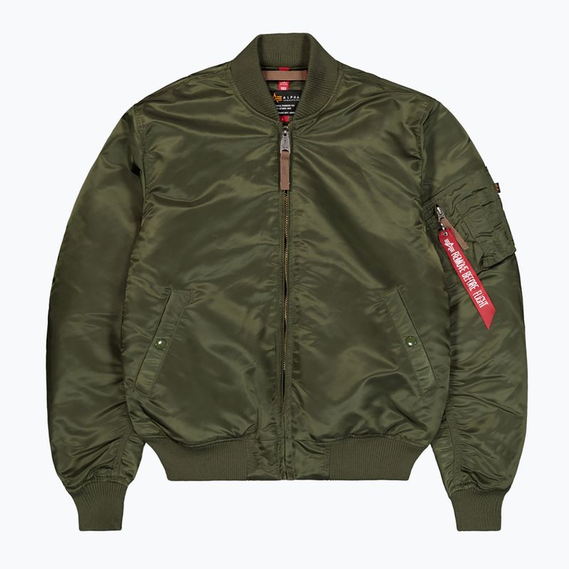 Alpha Industries MA-1 VF 59 Vintage Fit бомбардировач тъмно зелено мъжко яке 6