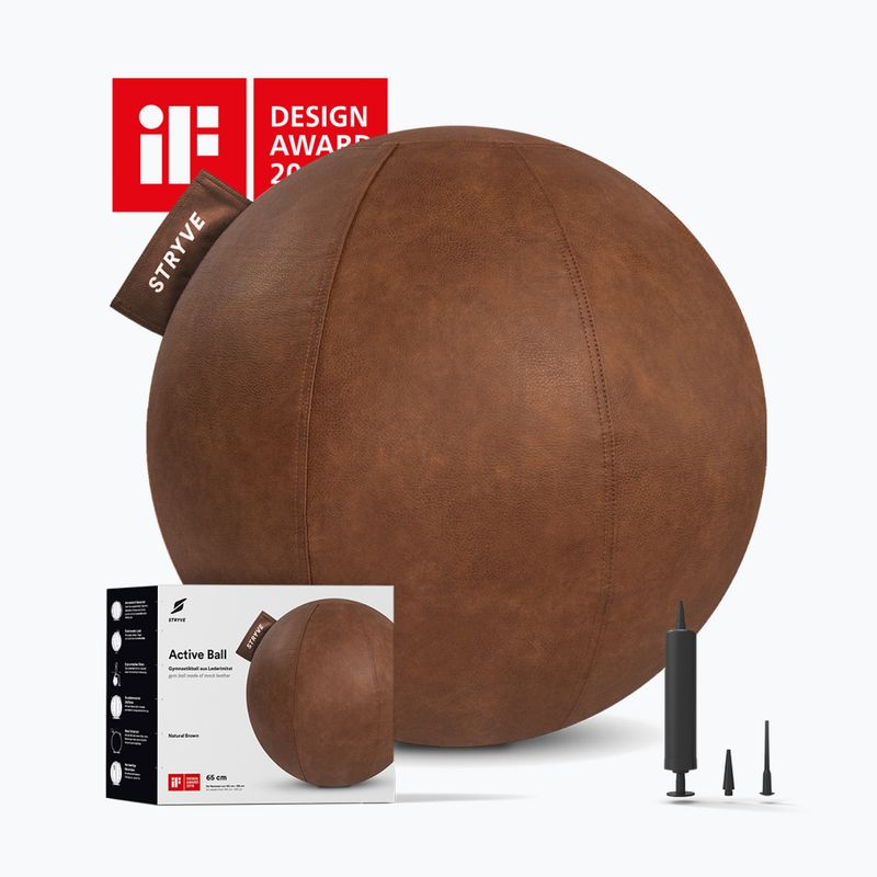 Гимнастическа топка STRYVE Active 70 cm natural brown 2