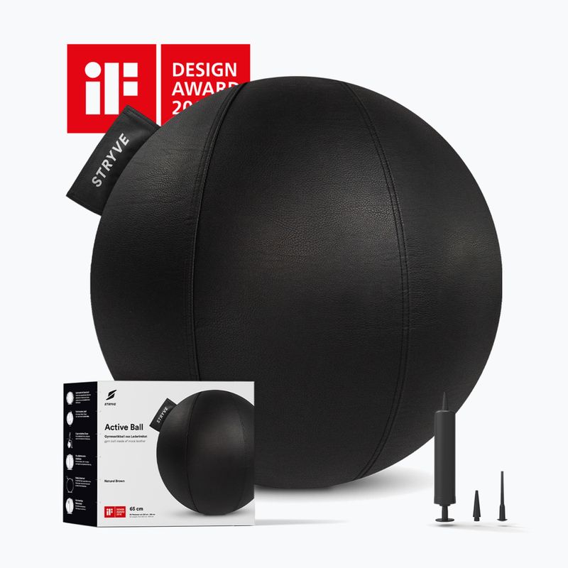 Гимнастическа топка STRYVE Active 65 cm black 4