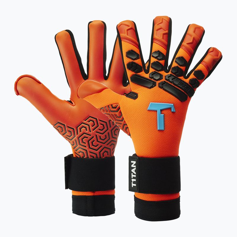 T1TAN Shocking Beast 2.0 Вратарски ръкавици Orange 202104 4