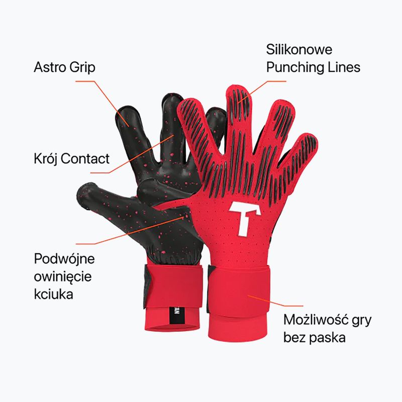 T1TAN Rebel 2.0 Вратарски ръкавици Solar Red 2