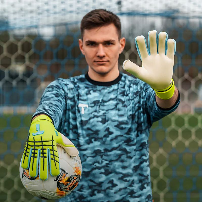 Вратарски ръкавици T1TAN Fluo Beast 3.0 FP fluo yellow/white 3
