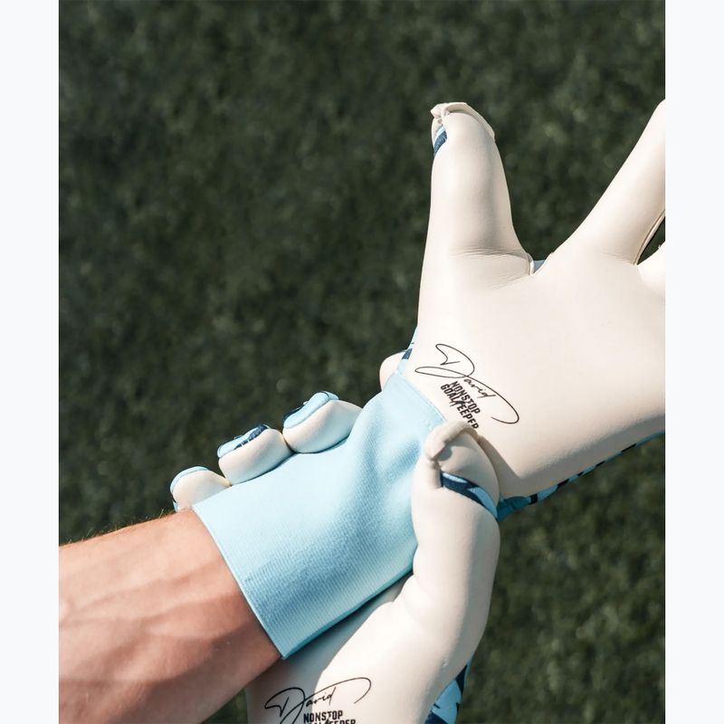 Вратарски ръкавици T1TAN Beast 3.0 x Nonstopgoalkeeper blue/white/yellow 5