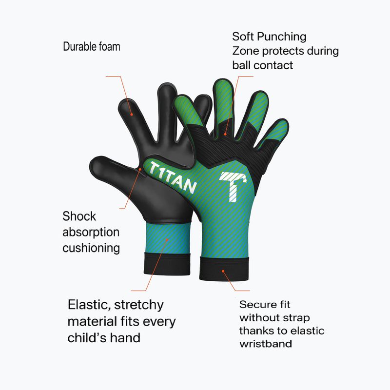 Вратарски ръкавици  T1TAN AROX 1.0 green 2