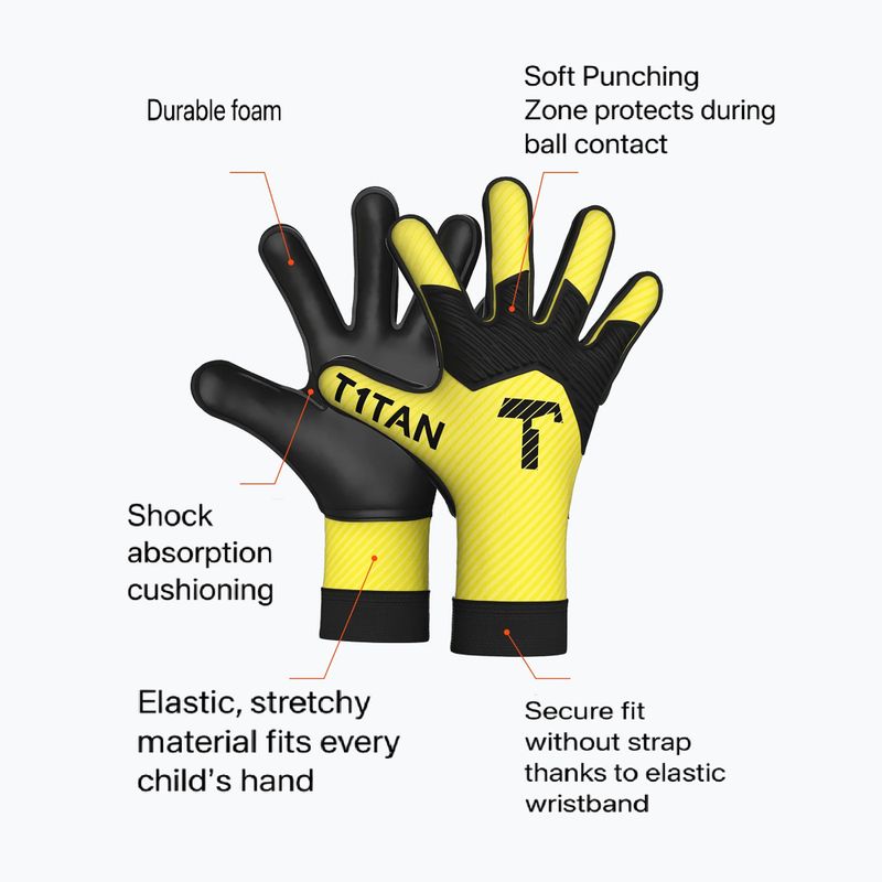 Вратарски ръкавици  T1TAN AROX 1.0 yellow 2