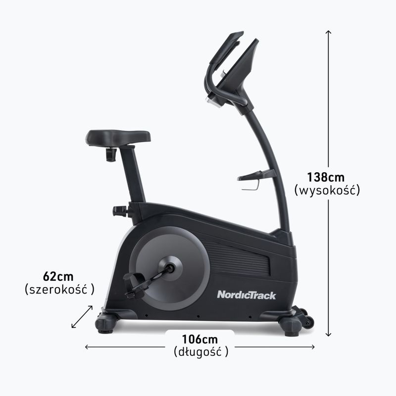 Вертикален стационарен велосипед NordicTrack G LE black 2