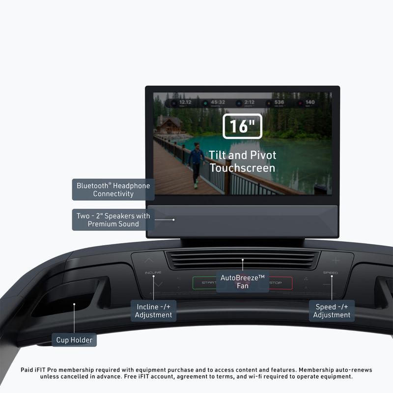 Електрическа пътека за бягане NordicTrack T16 black 8