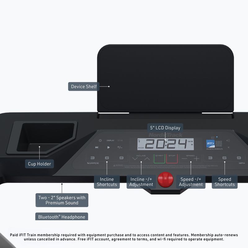 Електрическа пътека за бягане NordicTrack T Series 5 black 2
