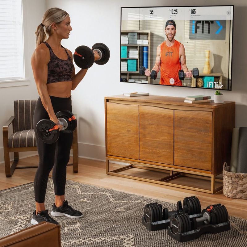 Регулируеми дъмбели NordicTrack 2 x 25 kg black 8